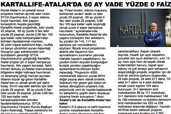 STCA Emlak Gazetesi Haberi